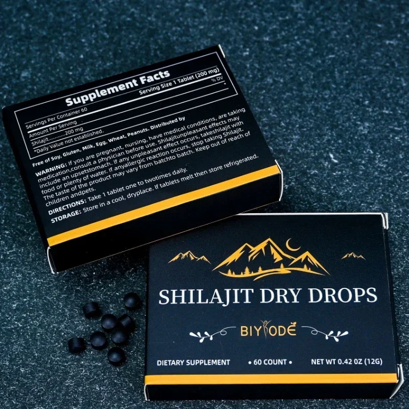 1 ขวด 60 เม็ด Shilajit Tablets - Health Wellness Products บทวิจารณ์และราคา