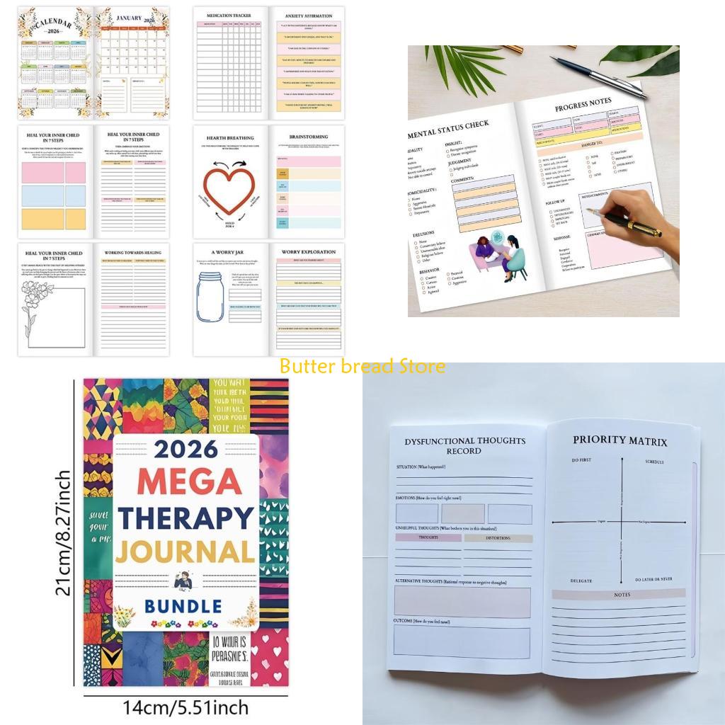 W89C วารสารการกู้คืนสุขภาพจิตว - Health Wellness Planner บทวิจารณ์และราคา