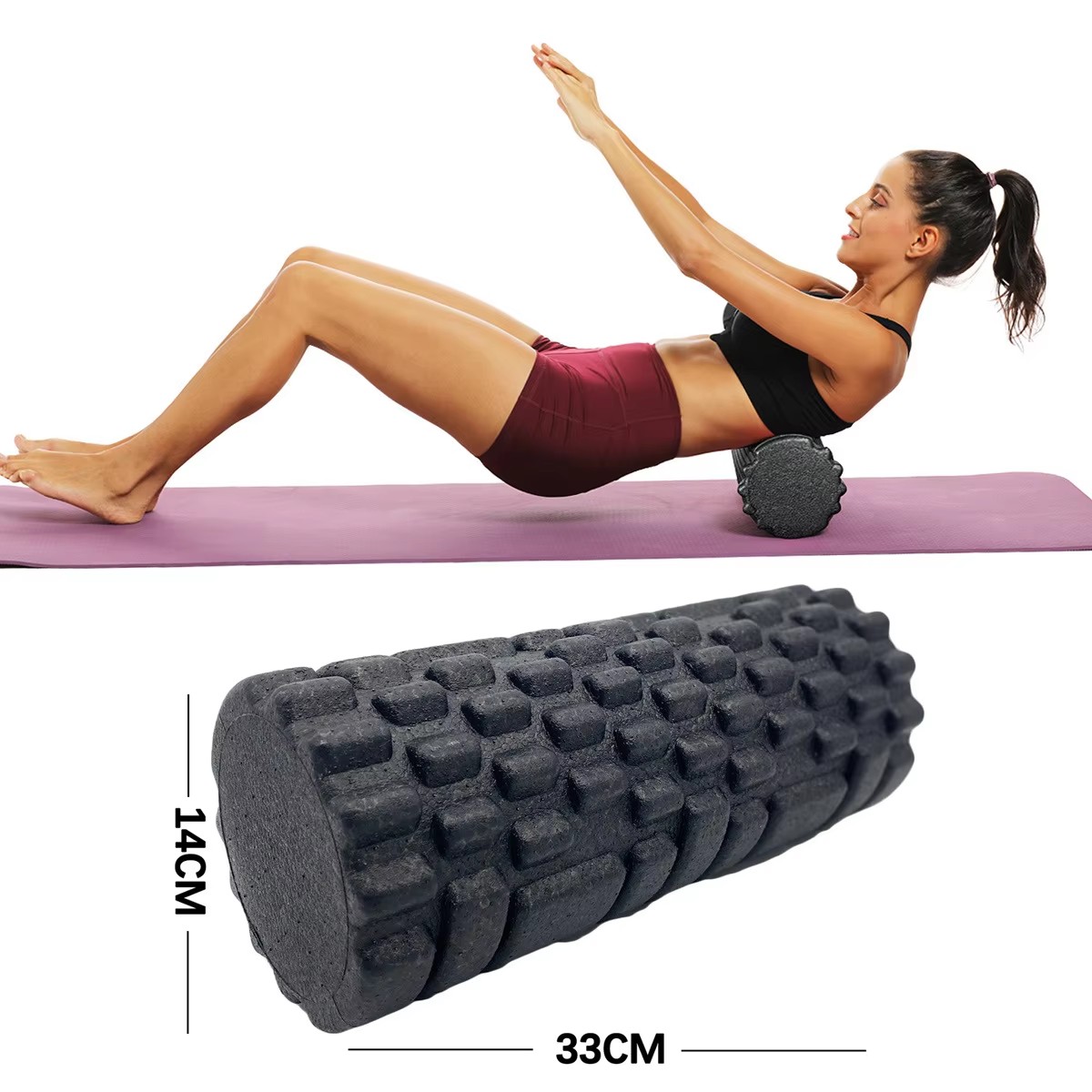 30/33 ซม.ฟิตเนสโฟม Roller ลูกก - Foam Roller Trigger Point บทวิจารณ์และราคา